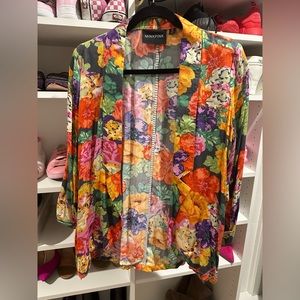 Minkpink floral blazer medium